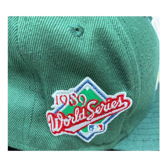 New Era Fits Genuine Merchandise 59Fifty A's 1989 World Series Baseball Cap - Picture 5 of 8